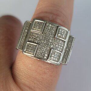 Diamond & Sterling Ring